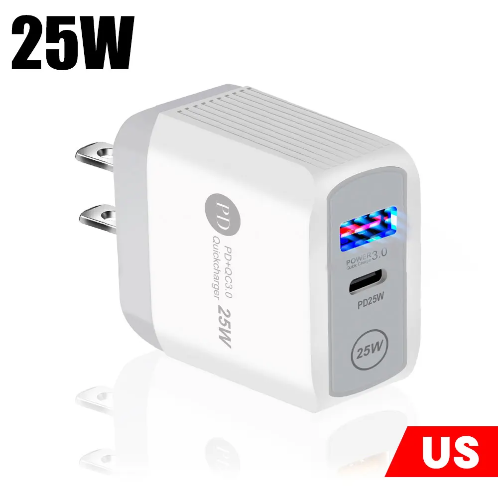 mobile phone chargers 25w Pd Usb C Charger For Iphone 13 Pro Max 12 11 Xs Xr Mini Fast Chargeur Type C Qc 3.0 Quick Charging Cable Phone Accessories 65 watt usb c charger Chargers