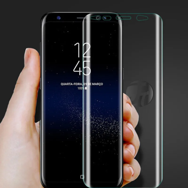 

5pcs Full curved Film For Samsung Galaxy S8 S10 S9 Plus Note 10 8 9 film s8 For Samsung s9 s8 plus S10e screen protector S7 Edge