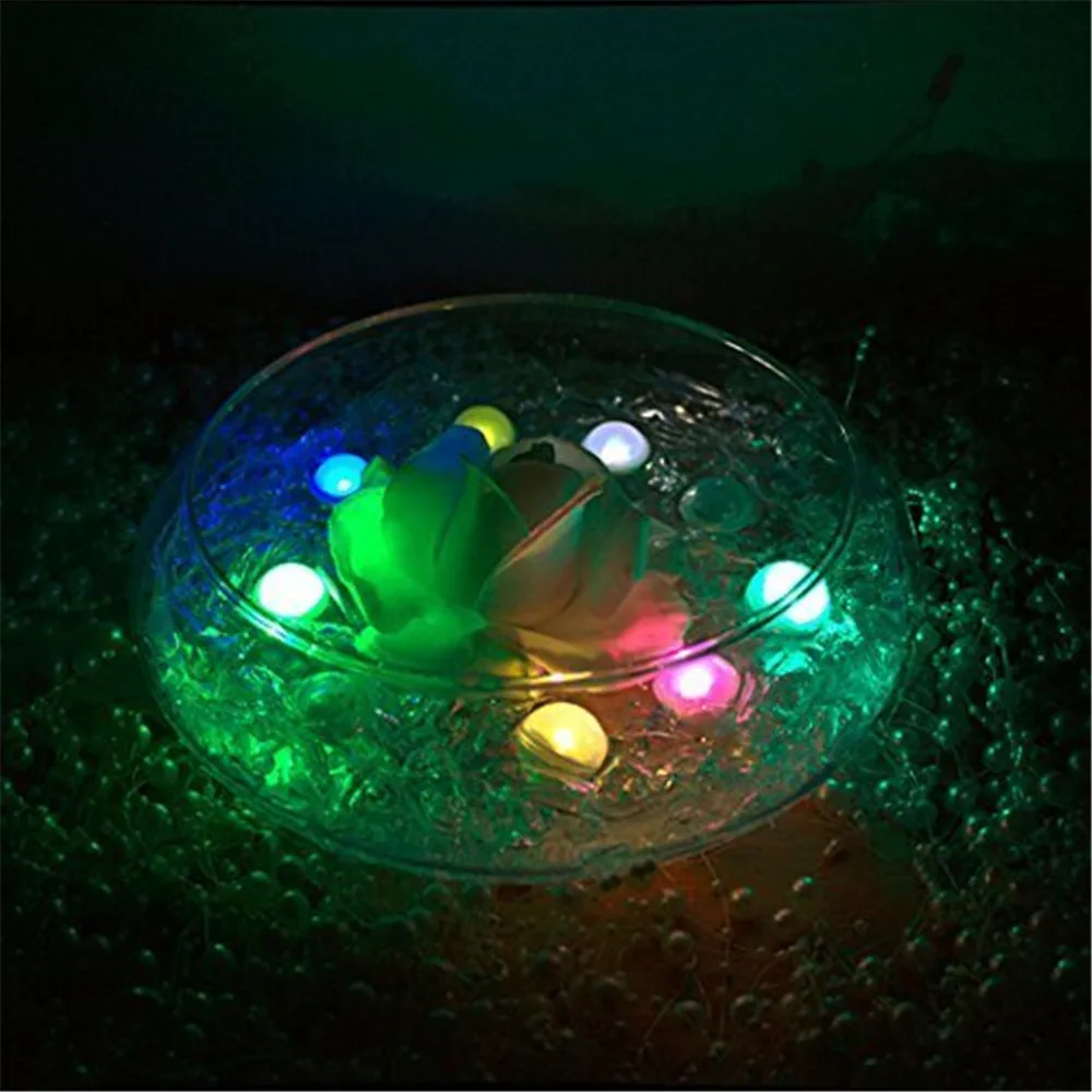 IP68 Waterproof LED Floating Ball Underwater Lights LED Swimming Pool Vase Light for Wedding Party Fountain Baby Shower