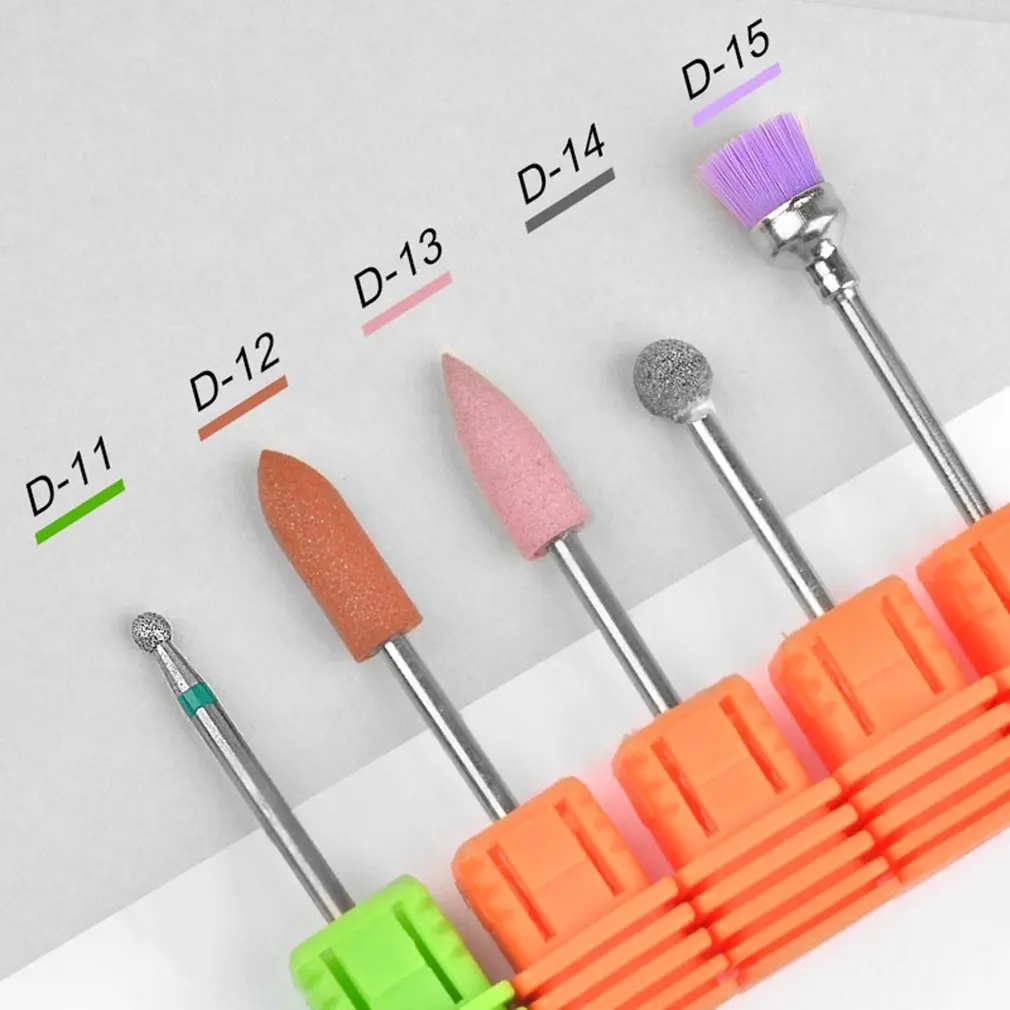 

Nail Drill Bit Plastic Tool Ceramic Nail Grinding Head Flat Head Sander Apparatus Manicure Pedicure Tools