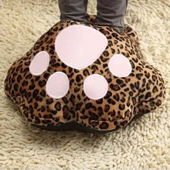 

Cartoon Plush Cat Claw Warm Foot Super Soft Hand Warmers Removable Washable USB Electric Heating Home Soft Cute Shoes