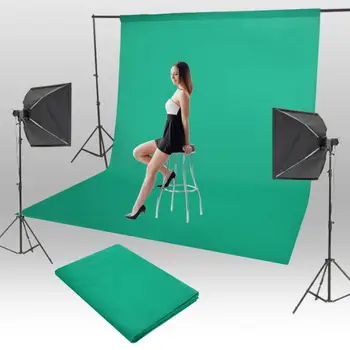 

1.8*2.8m/5.9*9.2ft Photography Chromakey Backdrop Studio Cotton Stand Background Sale
