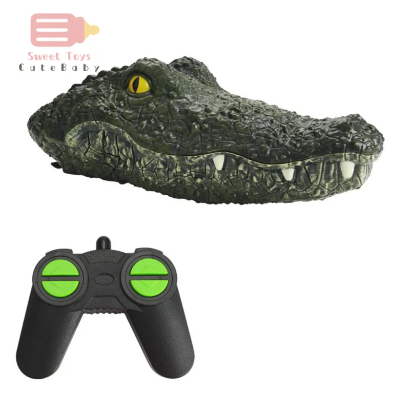 

Simulation Crocodile Head V002 RC Boats 2.4G Remote Control Electric Racing Boat for Pools with Spoof Toys Children Adults