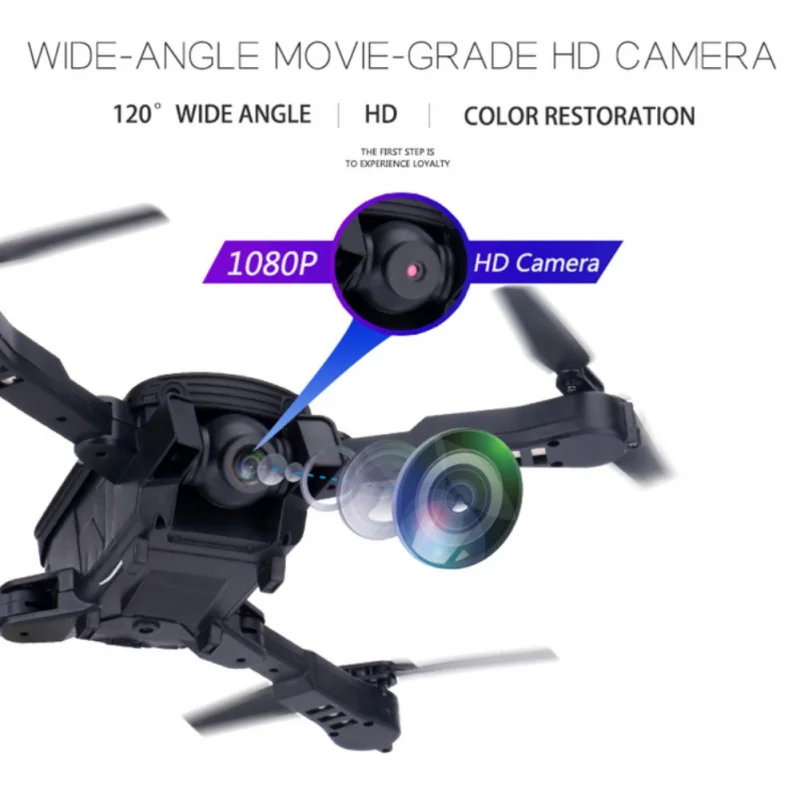 Foldable RC Quadcopter For Kids Beginners Men Remote Control Plane Android 1080P WIFI HD Camera Toy |