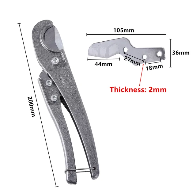 Pvc Csővágó 3 ~ 32 Mm Pvc/Petg/Ppr/Pe Alumínium Nylon Cső Olló Acél Penge Vágott Késkert Öntözési Vízcsövek Vágó - Image 2