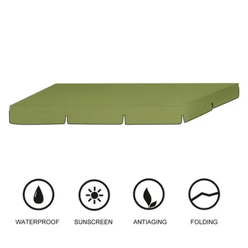 

1Pc 142x120x18cm Swing Canopy Swing Ceiling Cover Sun Shelter Dust Cover Waterproof Replacement Roof Hammock for Outdoor Courtya