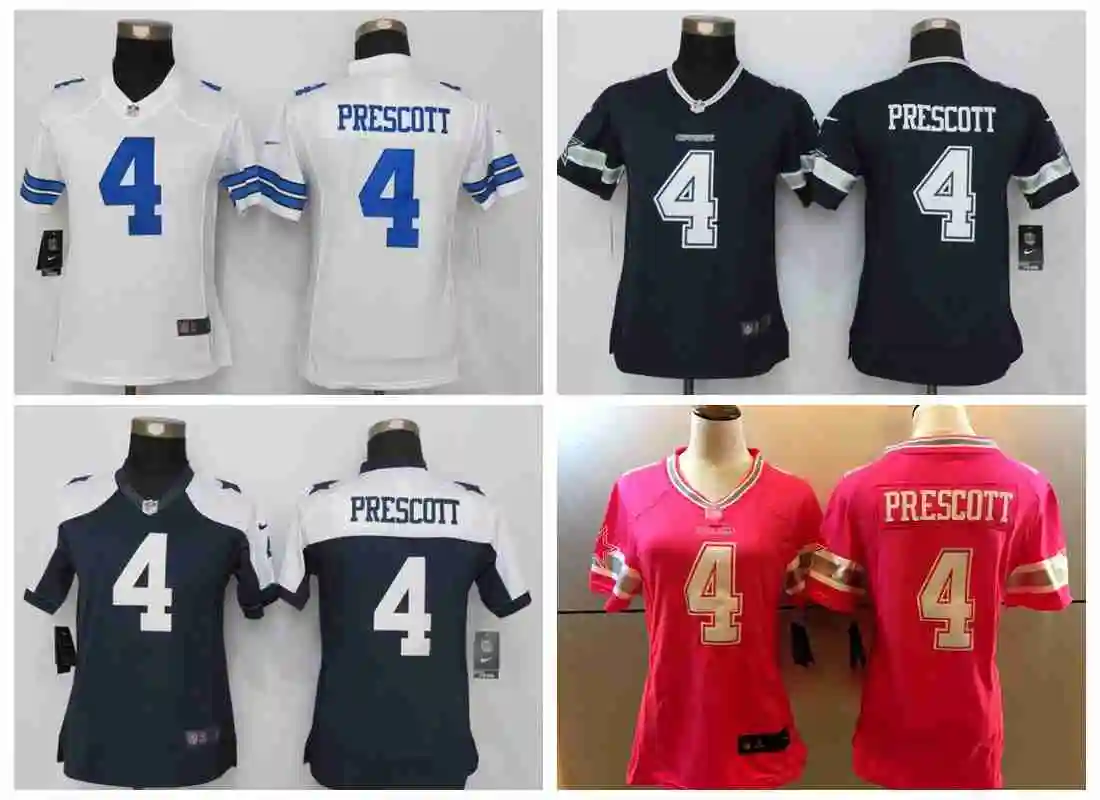 Dallas s Jason Witten Troy Aikman Tony Romo Cole besley Emmitt Smith DAK PRESCOTT Dez Bryant Ezekiel Elliott для женщин Джерси
