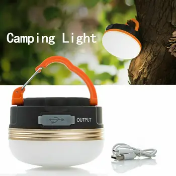 

LED Camping Light USB Rechargeable Lantern Night Light Portable Tent Lamp 3 Mode