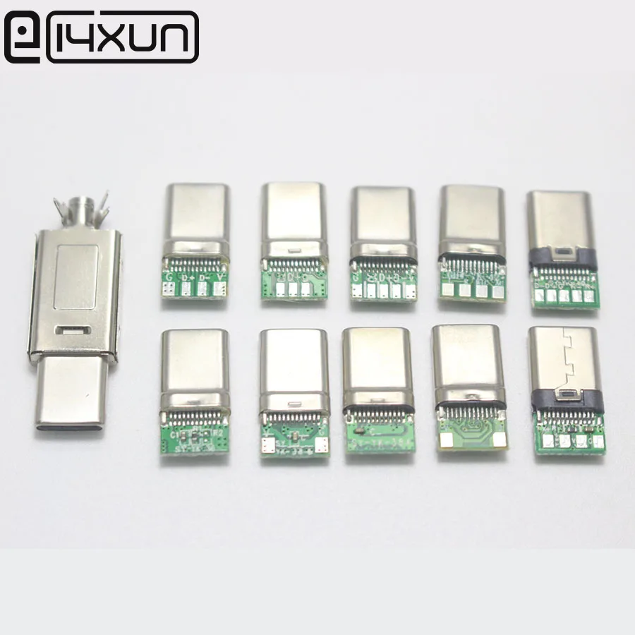 ชุดปลั๊ก USB Type-C สำหรับ DIY หลากหลายความยาว