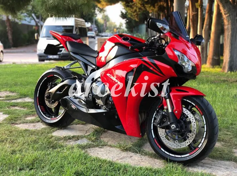 ABS инжектор мотоцикл обтекатели комплект Подходит для Honda CBR1000RR CBR1000 2008 2009 2010 2011 08 09 10 11 Кузов Набор красный крутой