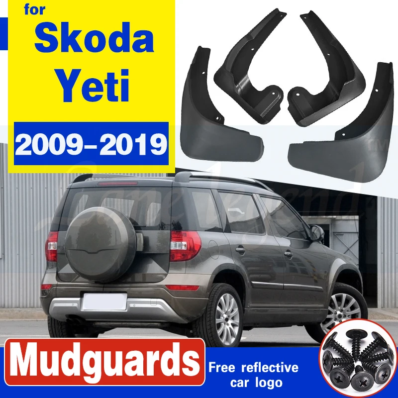 Набор литых автомобильных брызговиков для Skoda Yeti Outdoor 2009 2019 брызговики