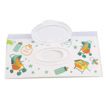 

2019 modern style Window Open Removable Cover EVA Wet Wipes Bag Cleaning Wipes Carrying Case tissue storage case