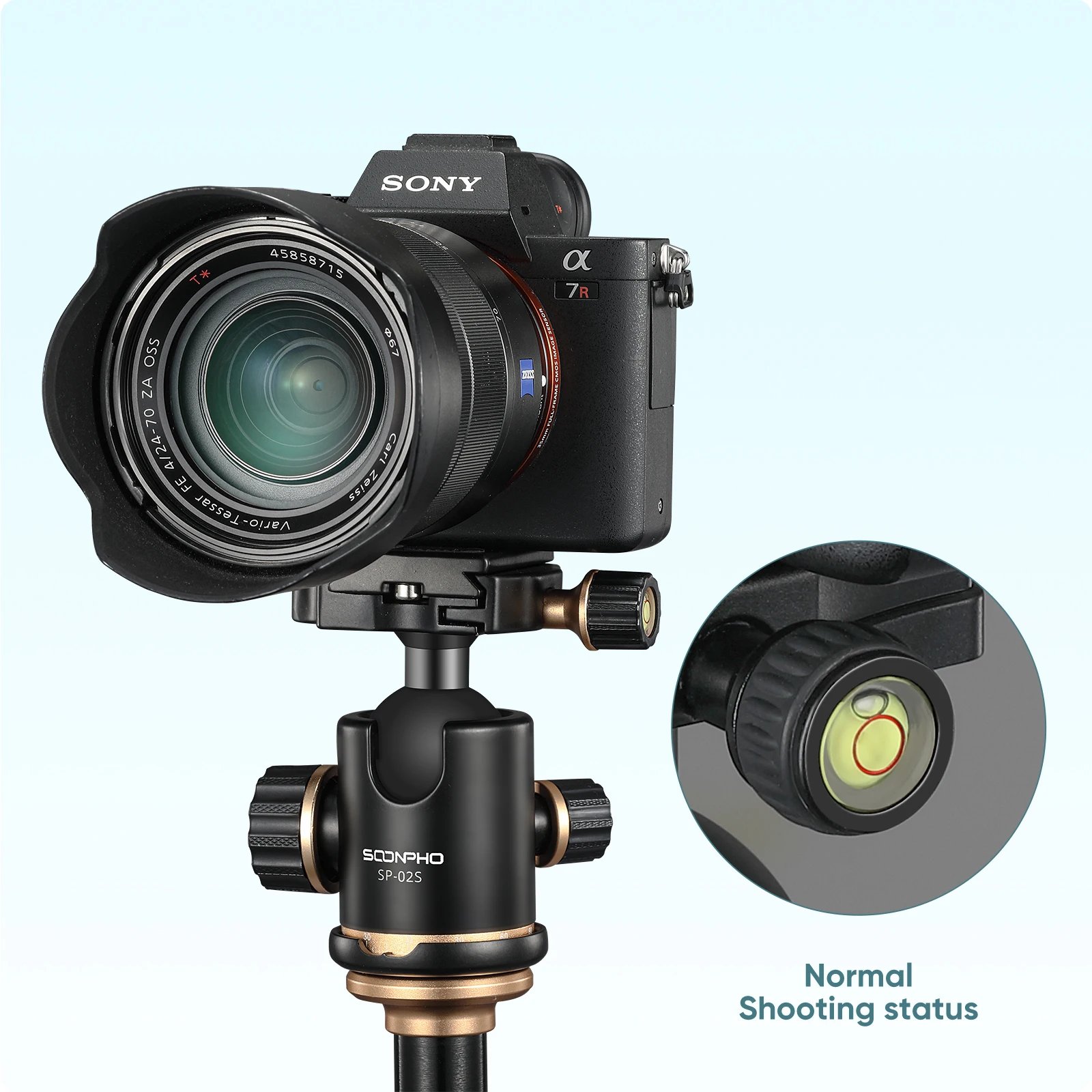 Ball Head for Tripod Rotating Head 360-degree Panoramic 1/4 to 3/8 Screw Tripod