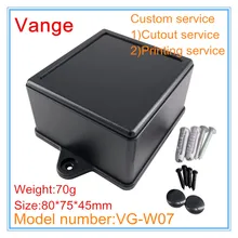 1 шт./лот литьевая коробка 80*75*45 мм ABS пластик diy Корпус Корпуса для Промышленное оборудование управления