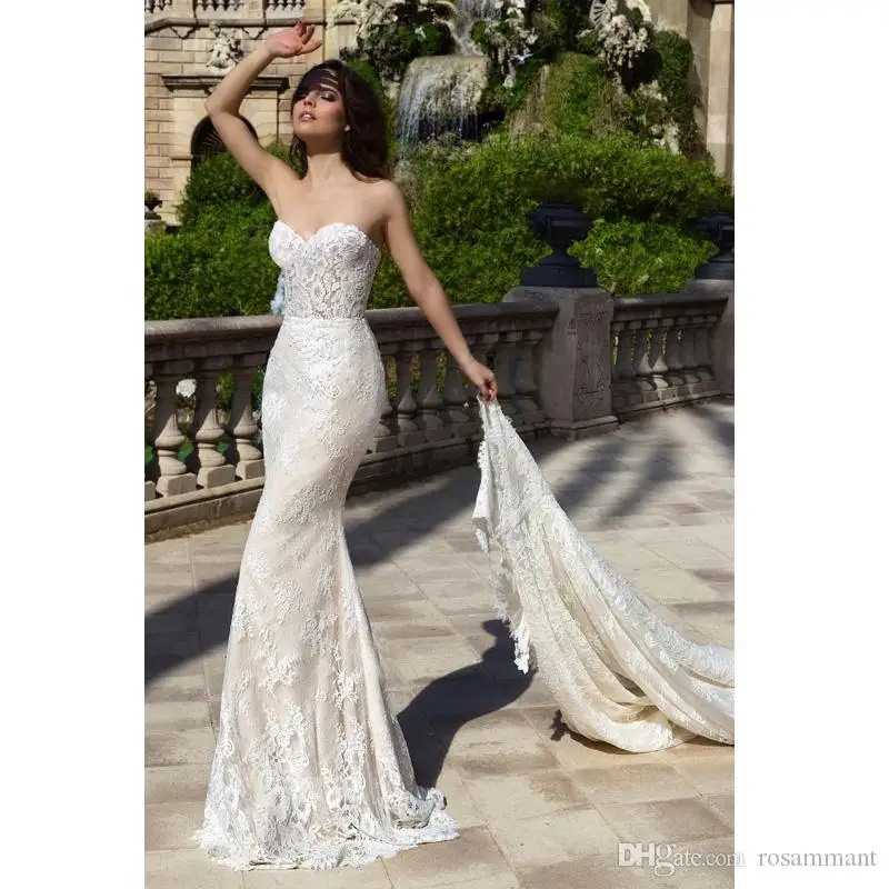 Robe De Mariee Новые свадебные платья русалки цвета шампанского со съемным шлейфом Свадебные платья размера плюс свадебное платье