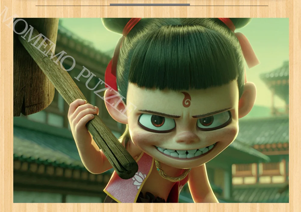 Nezha 3d мультфильм Китай Moives Пазлы 300 500 1000 штук деревянные пазлы игры для взрослых образовательные головоломки для малышей игрушки