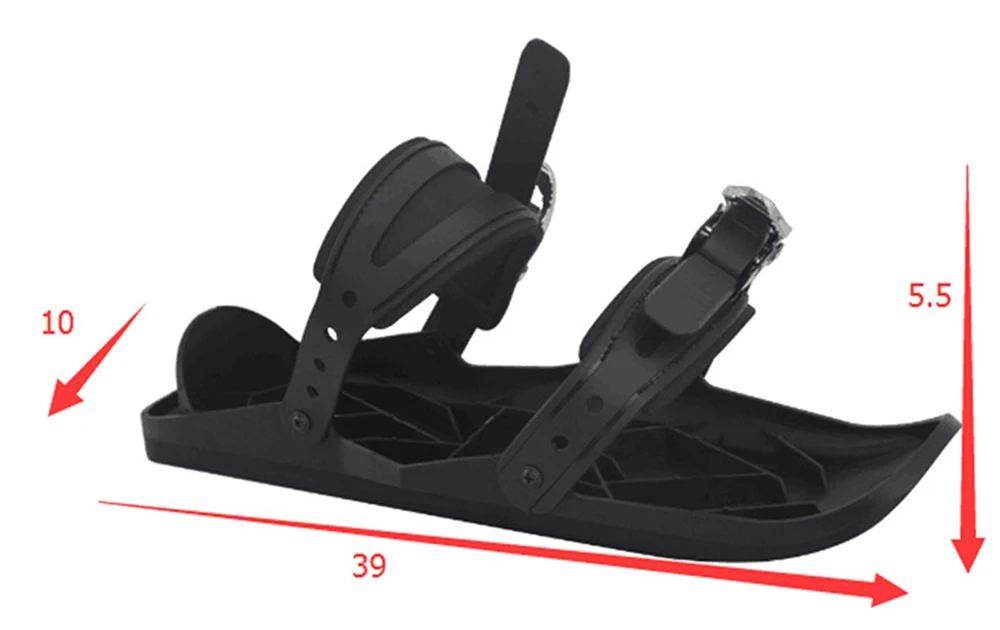 2021 New Upgrade 3.0 Stable Mini Ski Skates Adjustable Binding Skiboard Snowfeet Shoes Cross-country Skis Alpine Skis Snow Sled