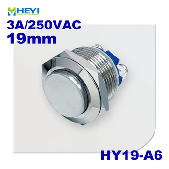

Stainless high flush HY19-A6 1NO momentary waterproof push button with Screw
