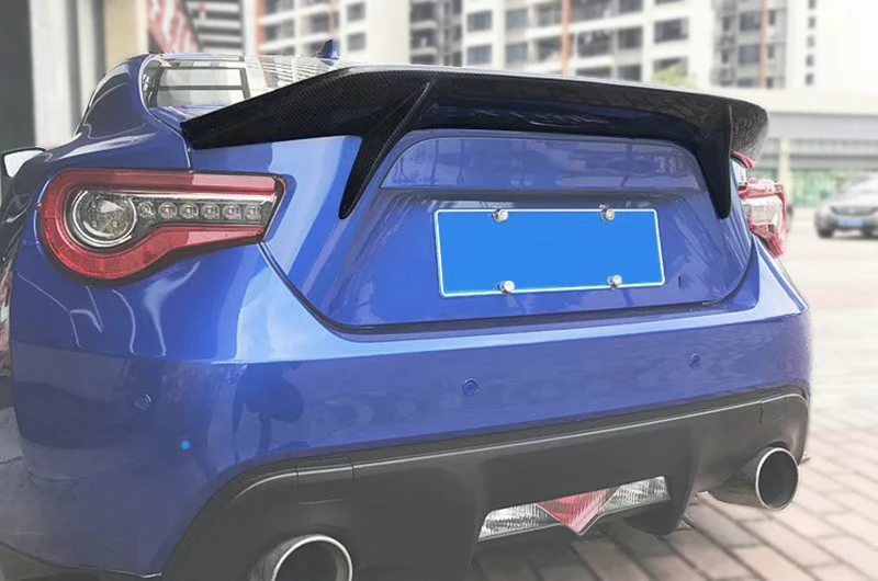 Автомобильный-Стайлинг для Toyota BRZ FT86 AB Стиль карбоновый задний спойлер глянцевая отделка Bootlid Splitter Fibre Wing губ комплект Drift часть