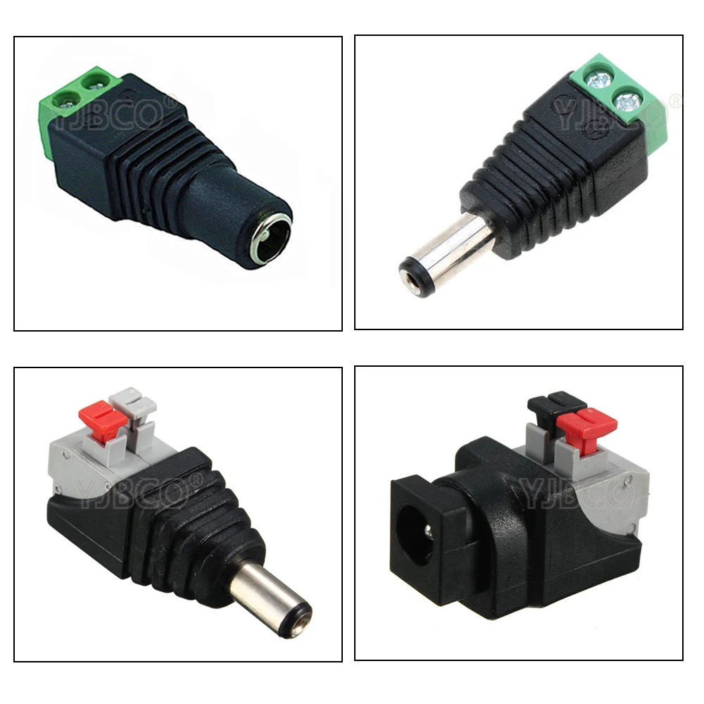 

Free shipping 5pcs DC Connector for LED Strip Free Welding LED Strip Adapter Connector Male or Female connector
