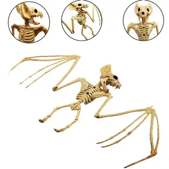 

2019 Halloween Animals Skeleton Model Bone Art Craft Rat Fish Bat Spider Scorpion Bones For Halloween Party Desktop Decoration