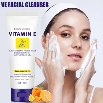

High Quality Vitamin E Gentle Facial Wash Moisturizing Oil-Controlling Cleanser for Men and Women