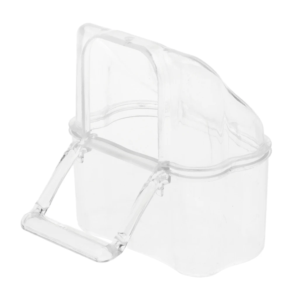 

2x Small Pet Automatic Feeding Box Cage Bird Feeder Food Container
