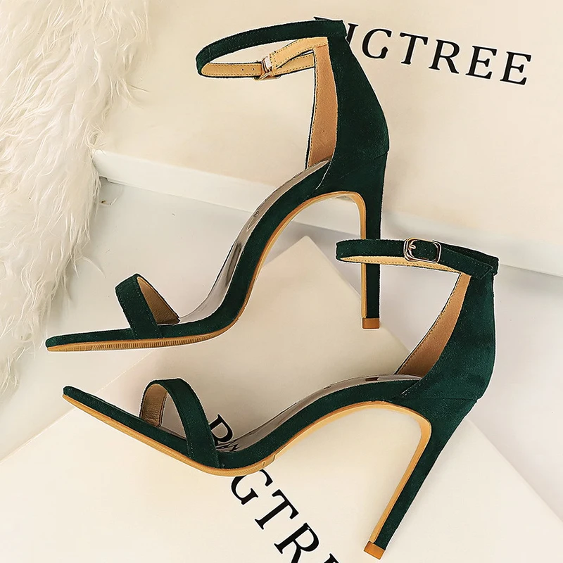 Bigtree Scarpe Estate Sandali Da Donna Camoscio Tacchi Alti Tacchi A Spillo Sandali Moda Donna Tacchi Scarpe Da Donna Sandali Da Donna
