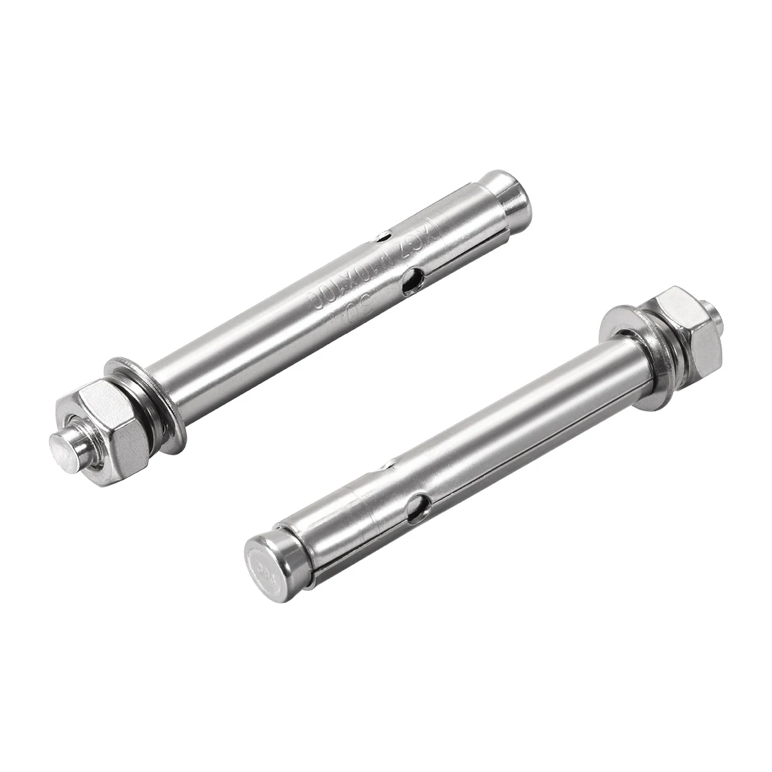 Uxcell 1/2/4 шт. болт расшрения M6x50/M6x60/M6x80/M8x60/M8x80/M10x100mm 304 Нержавеющая сталь внешний шестигранник гильзовый анкер