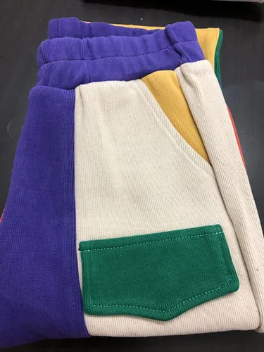 purple Брюки ins, женские, Bf, прямые, разноцветные, Harlan's, свободные, осень и зима, стиль, все-в-одном, крутые брюки, пэчворк - Цвет: purple