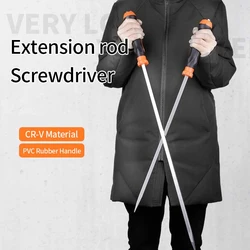 Extension Rod Screwdriver Industrial Grade High Hardness CR-V Forged Durable Slotted And Phillips Knockable End Screwdrivers