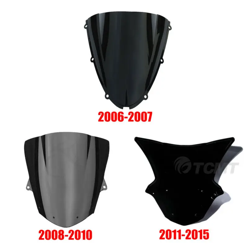 Лобовое стекло мотоцикла для Kawasaki Ninja ZX10R 2006-2007 2008-2010 2011- 14