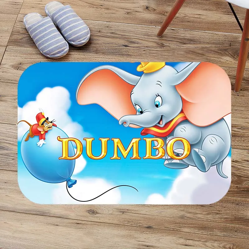 Противоскользящие коврики для ванной комнаты Dumbo, коврик для душа на заказ, мягкий фланелевый коврик для ванной, впитывающий пол