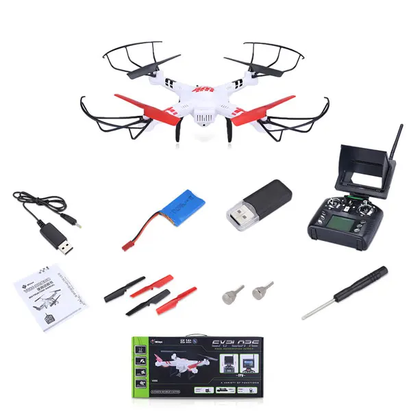 FPV Дрон WLtoys V686G белый 5,8G FPV Безголовый режим RC Квадрокоптер 2MP HD камера