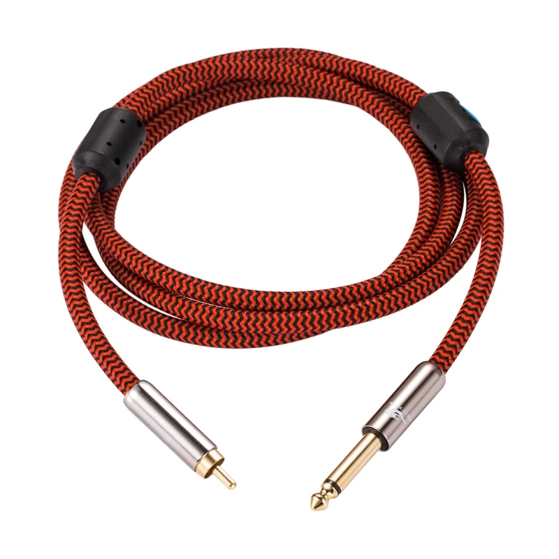 ̾ Ÿ ̺ MONO 6.35mm  RCA, AMP ڽ RCA  1/4 ġ TS  ݵ  ̺, 1M, 2M, 3M, 5M, 8M, 10M, 12M