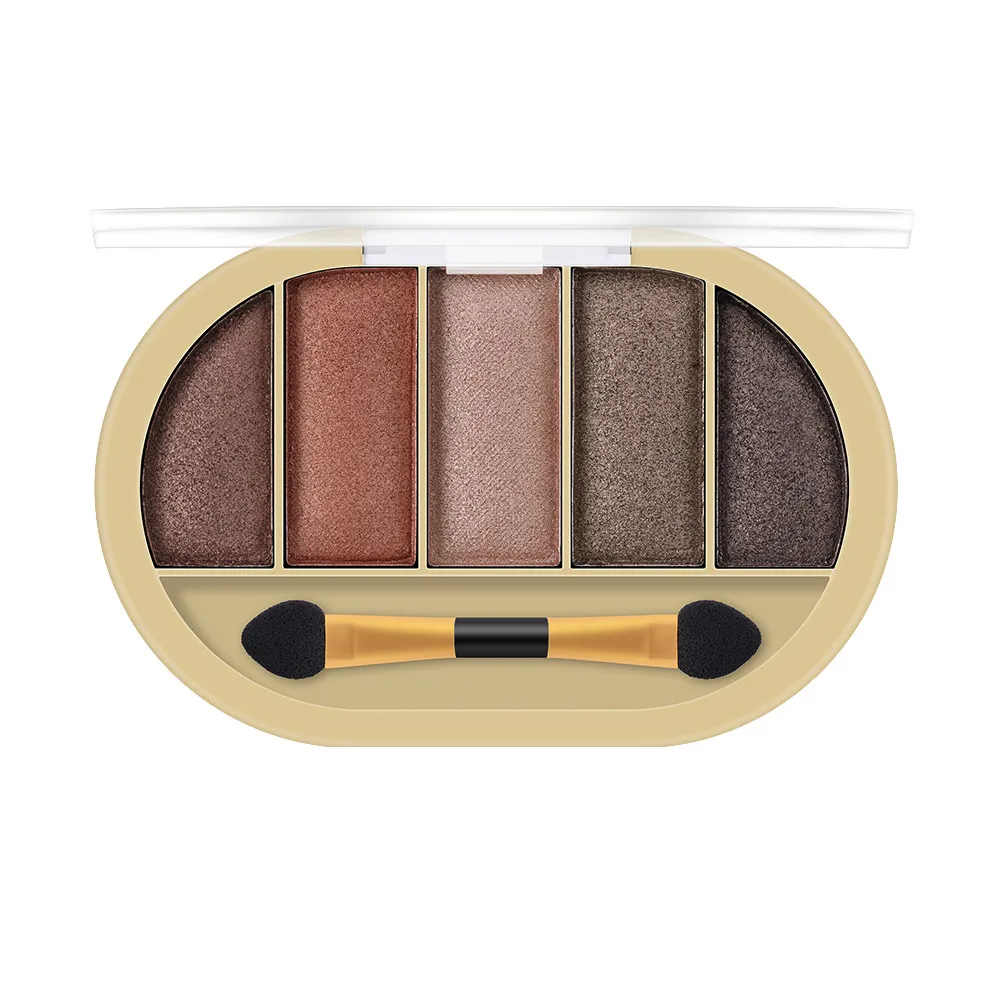 Перламутровые блестящие тени для век Matt Smokey Matte Eyeshadow Palette длительный макияж тени для век Косметика Макияж 5 цветов