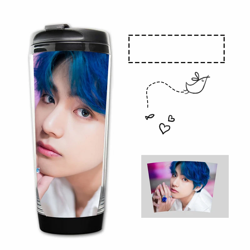 Kpop чашка из нержавеющей стали Bangtan Boys чашка для воды мальчик с Luv Persona мальчик с Luv JUNGKOOK JIMIN удобная чашка