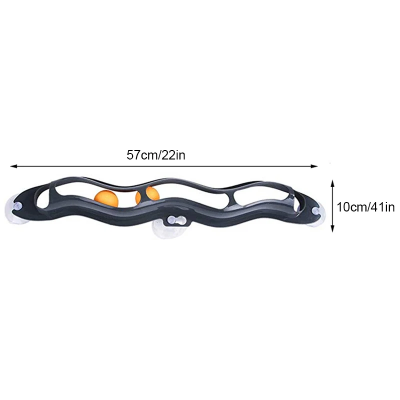 Кошка Интерактивная игрушка подвесной тропинка прокатный мяч для собак стенная присоска пластиковый мяч на направляющей кошка интеллект аттракцион игра