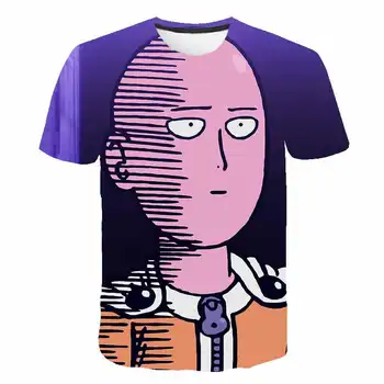 

2020 3D Funny T-shirt Children's clothing Japan Anime One punch superman Harajuku T shirt Kids clothes Casual Summer Streetwear