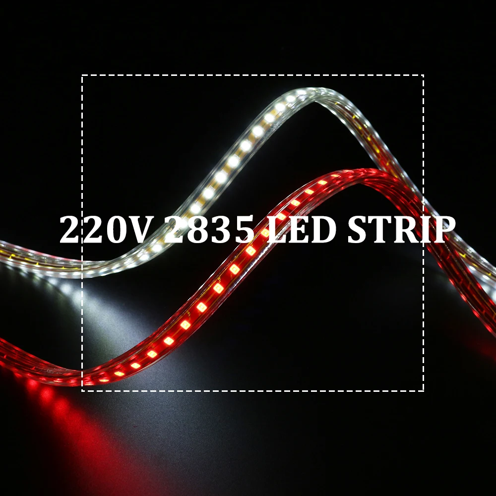 220V SMD2835 прокладки СИД светильник Водонепроницаемый IP67 120 светодиодов/M Высокое качество Фея праздничный новогодний декор уличный садовый светильник по выгодной цене