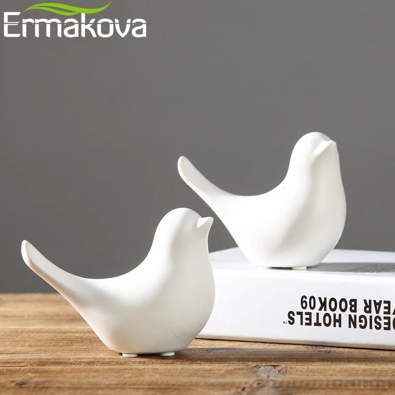 ERMAKOVA керамическая декоративная статуя птицы фарфоровая статуэтка Животная
