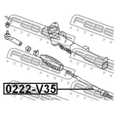 Тяга рулеваяNissan Altima 93-01 FEBEST 0222-V35