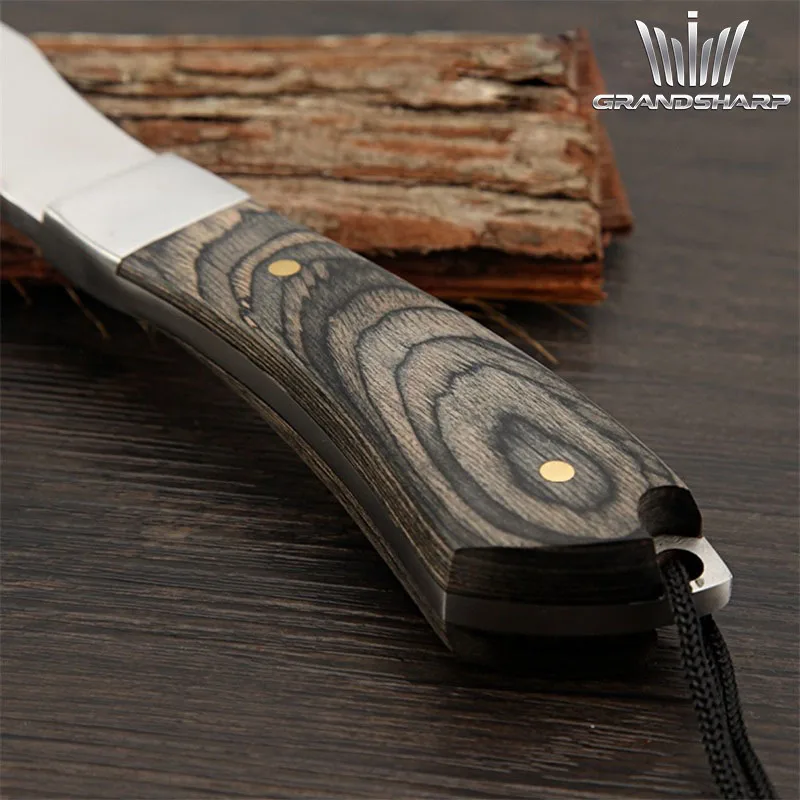 Survival Hunting Tomahawk Axes Hatchet Camping Hand Fire Stainless Steel Axe Boning Knife for Chopping Meat Bones GRANDSHARP 6