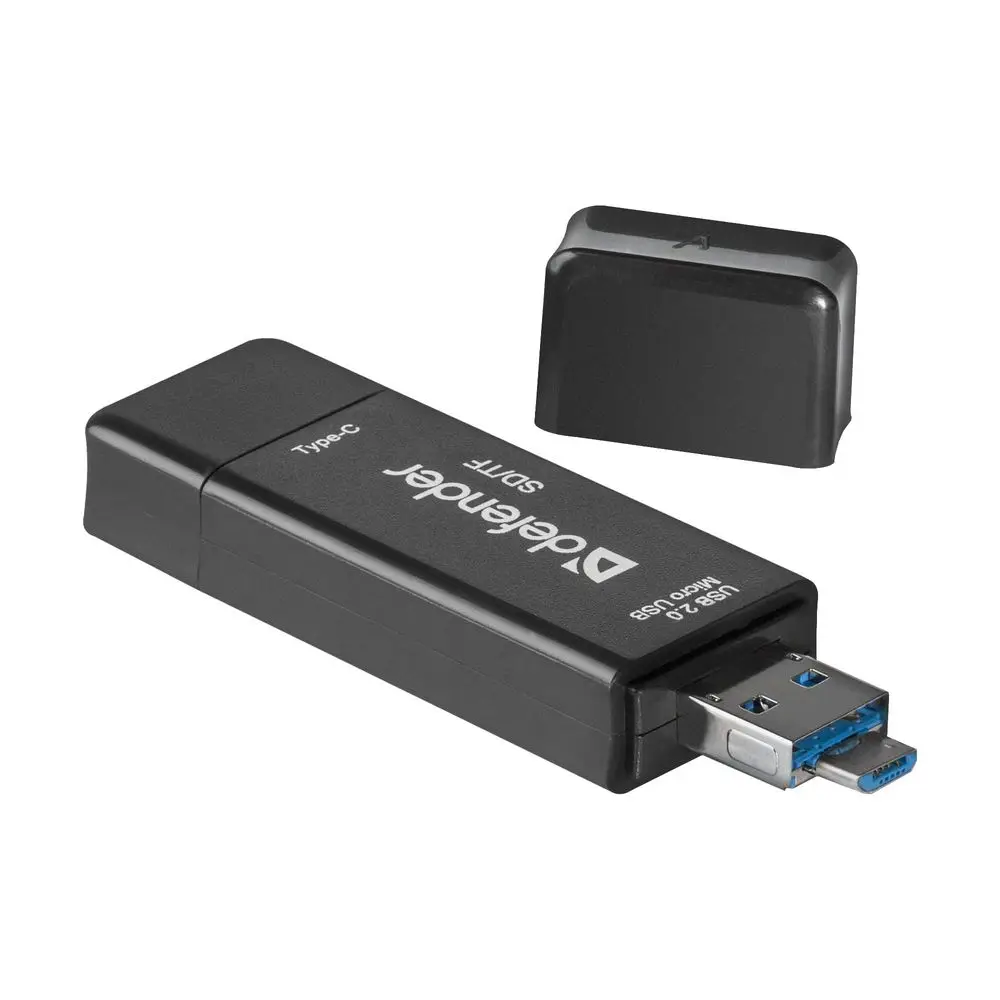 Универсальный картридер Defender Multi Stick USB2.0 TYPE A/B/C- SD/TF