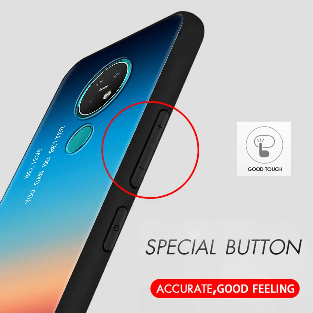 Gradient BE YOURSELF Cell Phone Case for Nokia 5.4 7.2 3.4 5.3 2.3 3.2 8.3 5G 2.4 2.2 4.2 1.3 1.4 C20 G20 X20 Cover Coque