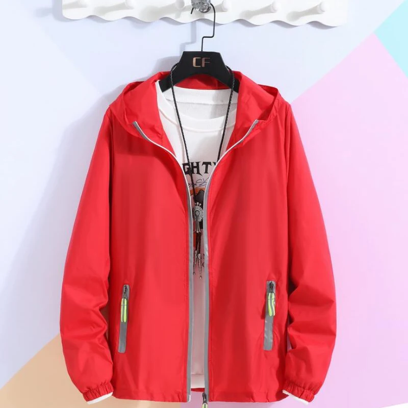 Hiking Jackets Men Women Summer Quick Dry Anti-UV Thin Ultra-Light Reflective Camping Jacket Skin Coat Windbreaker
