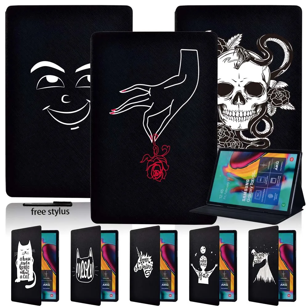 

Leather Stand Tablet Case for Samsung Galaxy Tab A A6 7.0 9.7 10.1 10.5 /Tab E 9.6" Shockproof Tablet Protective Shell+Pen