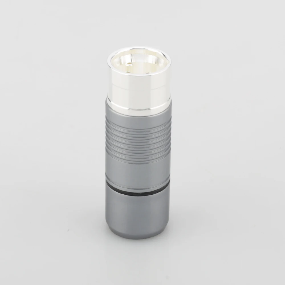 Conector de Áudio Conector para Tomada de Alta Latão Pces Hi-end Prata Chapeado Telúrio Cobre Macho Fêmea Xlr Balance Plug Fidelidade 4 - Image 2