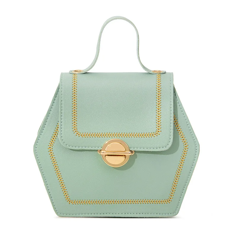 

Women's One Shoulder Women's Bag 2019 New Style Messenger Bag Retro Car Line Lock Tidal Bag Mobile Bag