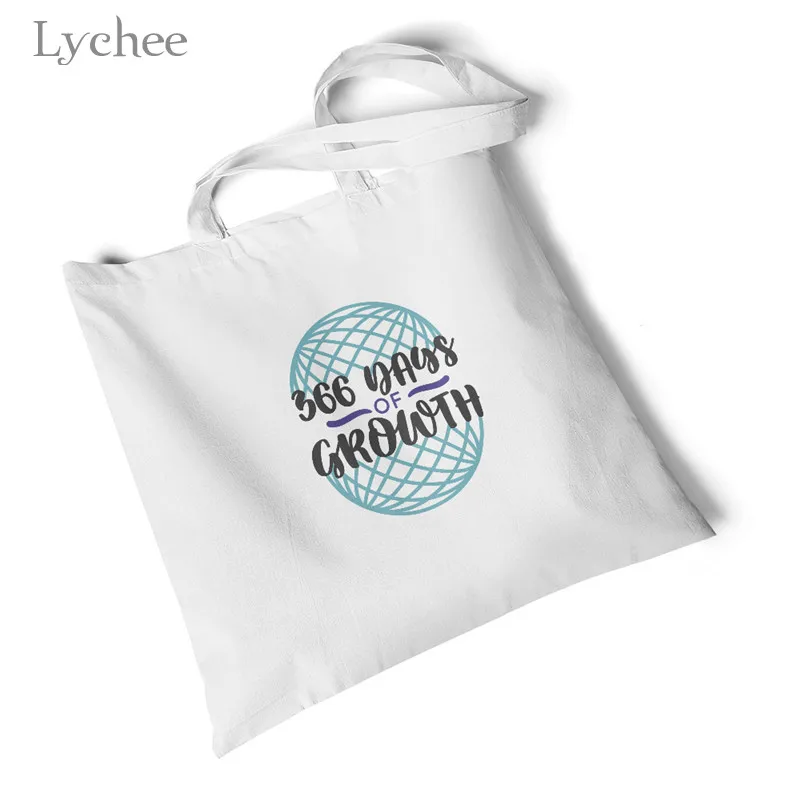 Lychee Harajuku, Женская Холщовая Сумка с буквенным принтом, Большая складная дорожная сумка на плечо, Экологичная оригинальная сумка для покупок, сумочка